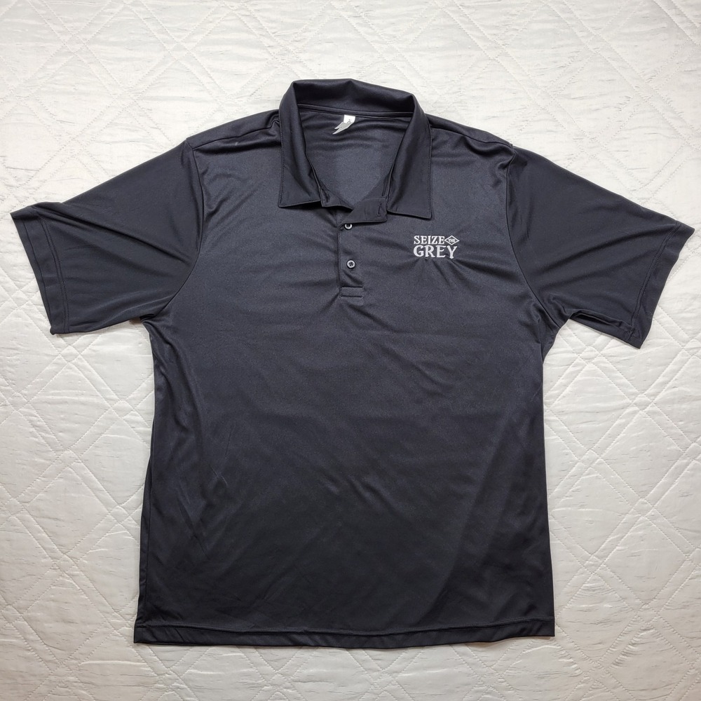 TEAM 365 Seize the Gray‎ black Polo shirt size 2XL